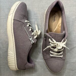 Clarks Women's Purple Casual Sneakers